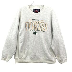 Vintage Galt Sand Green Bay Packers Sweatshirt Men Large Athleisure Football NFL